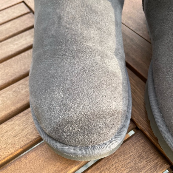 Tall grey button up Uggs (Bailey Button Boot) - Picture 3 of 7